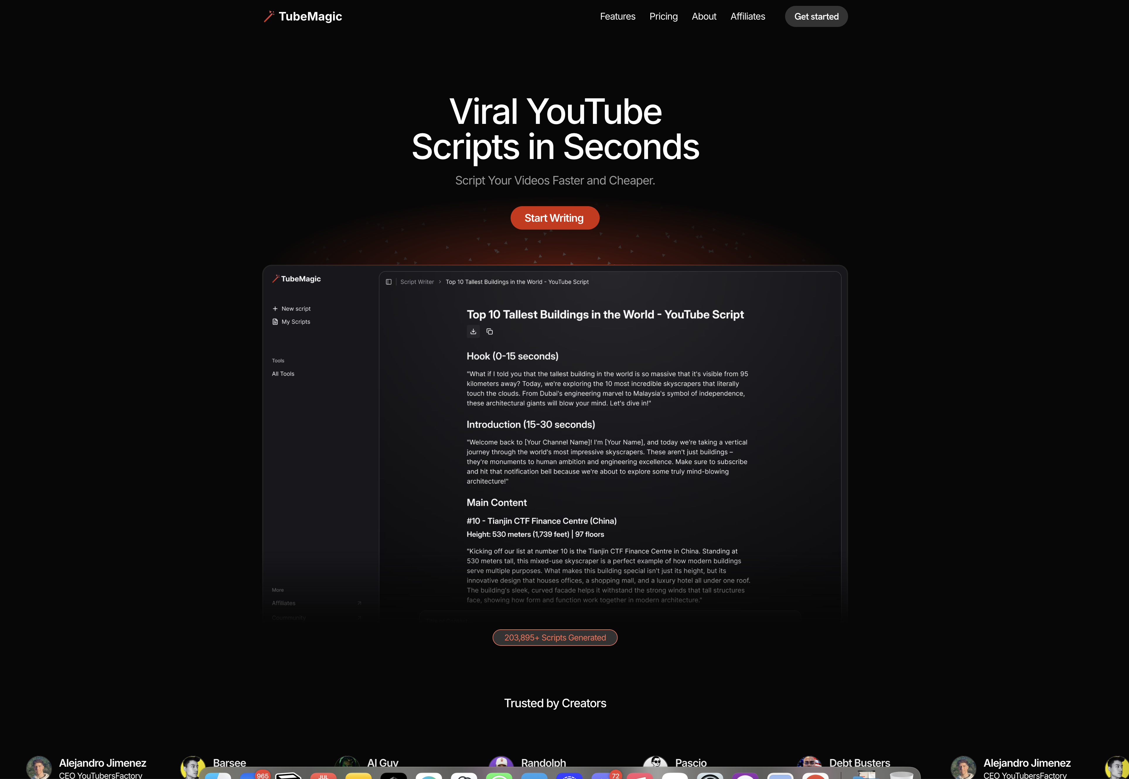 TubeMagic Dashboard
